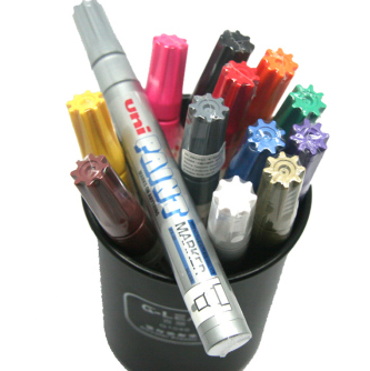三菱（UNI）油漆笔PX-20漆油笔2.2-2.8mm 6支/盒（多色可选）
