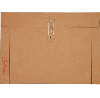 齐心(COMIX)AP-120 本色高档纯木浆牛皮纸文件袋/资料袋 A4 30mm 横式 10个装