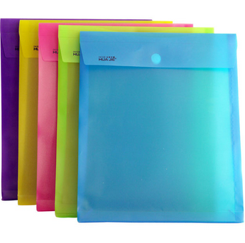 华杰（huajie）竖式文件袋EN1028 A4-竖式18C 绿/紫/粉红 12个包