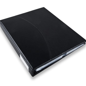 广博（GuangBo） WJ6418 高档商务名片册/名片包/名片夹600袋（黑色）单只装