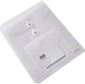远生（USign） US--3738 11孔多用文件袋可装CD盘 白色，每包12个装