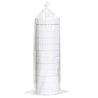 得力（deli）30403 棉纸双面胶带24mm*10y（9.1米） 12卷/袋装