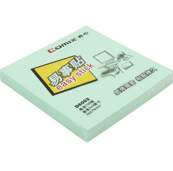 齐心（COMIX）D6002 便利贴/便签纸/便签本/易事贴/百事贴(76x76mm)12本配色装