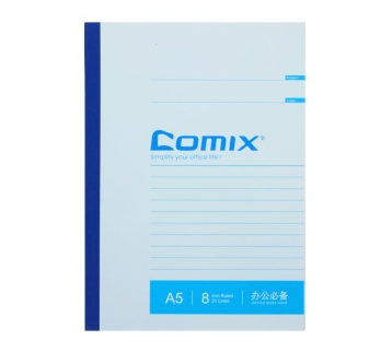 齐心（COMIX）C4505 无线装订本 A5 60页 10本装 配色