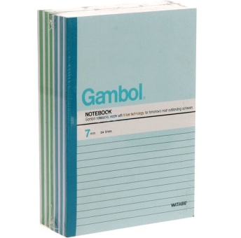 渡边（Gambol）WCN-G5507 A5 50页 无线装订本（12本/包）