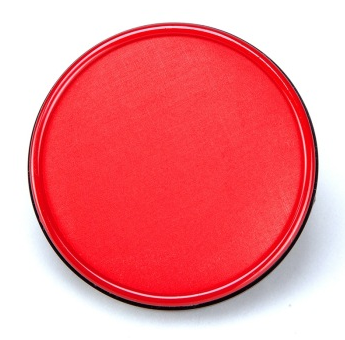 齐心（COMIX）B3736 快干印台/印泥圆形铁壳(Ф105mm)红色