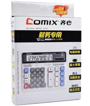 齐心（COMIX）C-2135 大台电脑按键办公计算器 12位