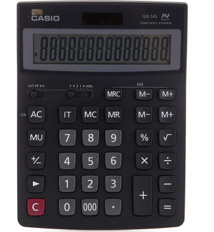 卡西欧（CASIO）GX-14S 商务计算器 超大型机 黑色