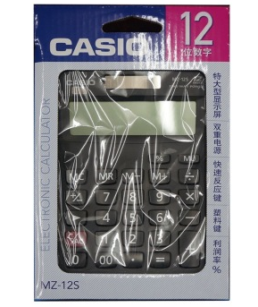 卡西欧（CASIO）MZ-12S 商务计算器 经智系列 黑色