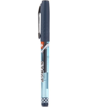 金万年（Genvana） G-1278A 中性笔0.5MM半针管大容量医生处方笔-蓝黑色 (12支装)