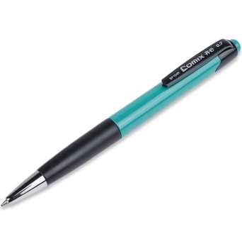 齐心（COMIX）BP104R 舒写圆珠笔0.7mm 24支装 配色