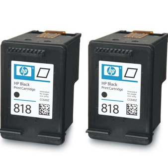 惠普（HP） E5Y53AA 818 黑色墨盒双支装 (适用Deskjet F2418/F2488/F4238/F4288/F4488)
