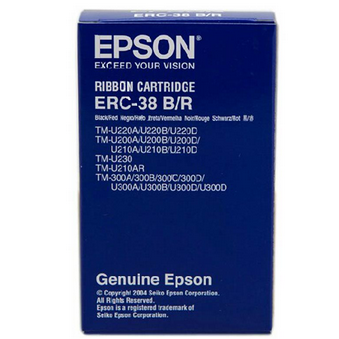 爱普生(EPSON)ERC-38B/R 黑/红双色色带架（适用于EPSON ERC30/34/38/TM200/260/267/270/300/TMU370/200）