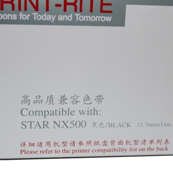 天威（PrintRite） NX500/BP650K 黑色色带 RFS037BPRJ （适用STAR NX500/BP760K/650K）