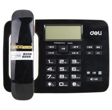 得力（deli） 794 经典款横式来电显示电话机/固定电话/座机 免电池