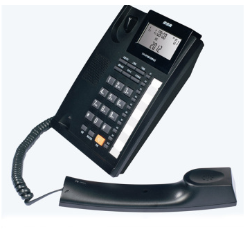 步步高HCD159有绳电话机/免电池座机 时尚外观 办公家用利器 来电显示一键拨号 双接口 炫黑