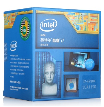 英特尔（Intel） 酷睿i7-4790k 22纳米 Haswell全新架构盒装CPU（LGA1150/4GHz/8M三级缓存)