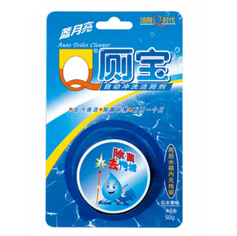 蓝月亮 Q厕宝马桶清洁剂除臭去菌持久去污松木香味 50G/个