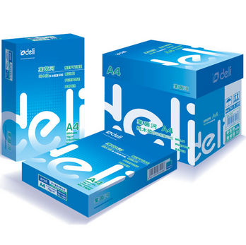 得力(deli)7401 莱茵河70克A4复印纸 5包/箱