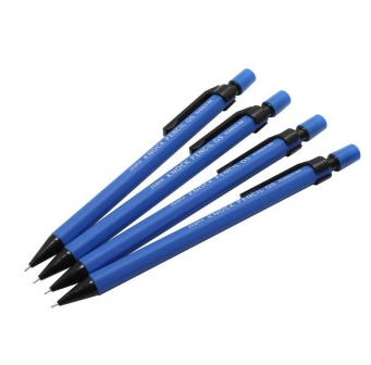 斑马 (ZEBRA) RUBBER-100 橡胶杆活动铅笔  自动铅笔 蓝色单支装