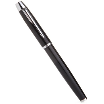 派克（PARKER） IM 纯黑丽雅白夹墨水笔