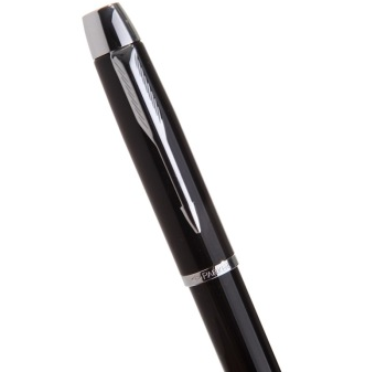 派克（PARKER） IM 纯黑丽雅白夹墨水笔