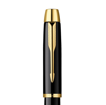 PARKER 派克 IM纯黑丽雅金夹墨水笔钢笔