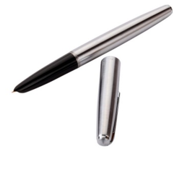 英雄HERO14K金高级钢笔(全钢)-100银色