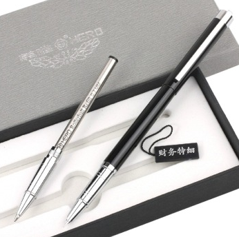 英雄（HERO） 1063特细笔二件套 （特细笔+宝珠笔头） -磨砂黑