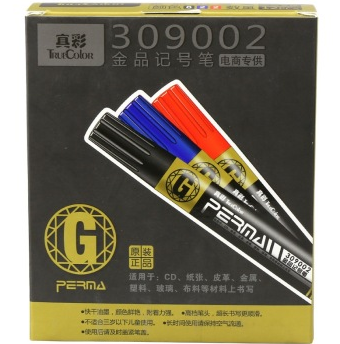 真彩（TrueColor）309002 金品记号笔 12支/盒(黑色×8、红色×2、蓝色×2)