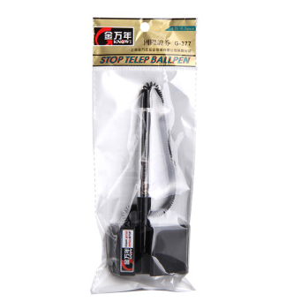 GENVANA/金万年台笔G-377 柜台笔 0.5mm 黑色水性电话笔 办公商务台笔 