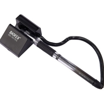 宝克（BAOKE）1NO850 双珠中性台笔 防漏墨 0.5mm 1支装 黑色