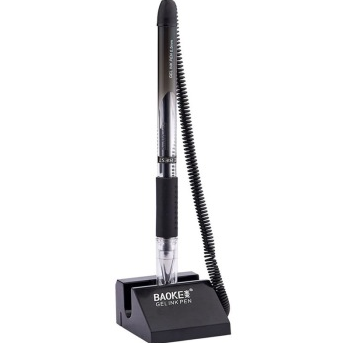 宝克（BAOKE）1NO850 双珠中性台笔 防漏墨 0.5mm 1支装 黑色