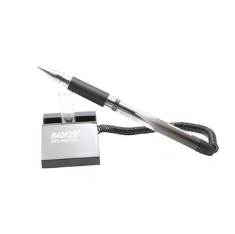 宝克(Baoke)中性台笔NO850(黑色) 柜台专用台笔 酒店/银行专用台笔 办公桌笔