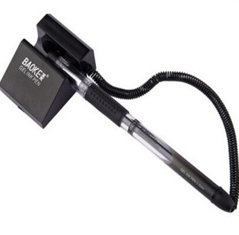 宝克(Baoke)中性台笔NO850(黑色) 柜台专用台笔 酒店/银行专用台笔 办公桌笔