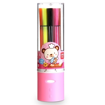 得力(deli) 7065 绚丽多彩可洗水彩笔/绘画笔 12色/筒