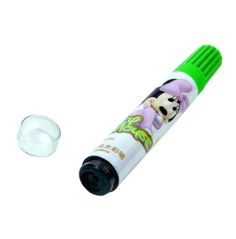 真彩（TrueColor） M-108-24 米奇手提塑盒印章水彩笔 24色 
