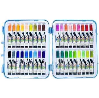 真彩（TrueColor） M-108-36 米奇手提塑盒印章水彩笔 36色 小盒装