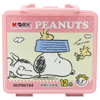 晨光（M&G） SCP90194 snoopy 12色水彩笔 12支/盒