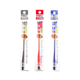 晨光中性笔芯MG6100水笔替芯0.38mm 20支/盒
