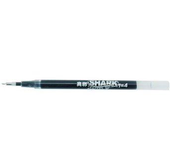 真彩（TrueColor） 4108 大白鲨大容量中性笔芯 黑色 0.5mm 半针管 1*12支装