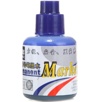 金万年(Genvana) K-0301 记号笔专用墨水(20ml)-蓝色（单支装）