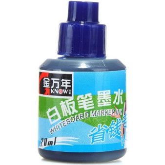 金万年(Genvana) K-0300 白板笔专用墨水(20ml) -蓝色（单支装）