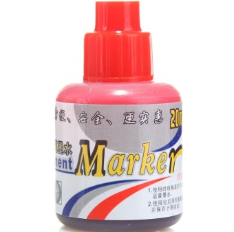 金万年(Genvana) K-0301 记号笔专用墨水(20ml)-红色（单支装）