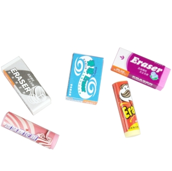真彩 办公用品学生文具 水果汇香味橡皮擦5只装