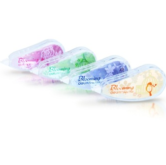 得力（Deli）8109-5mm*8m修正带组合套装（4色装）4只/卡