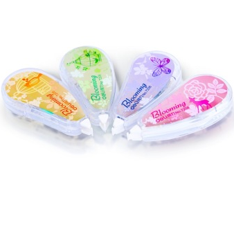 得力（Deli）8109-5mm*8m修正带组合套装（4色装）4只/卡