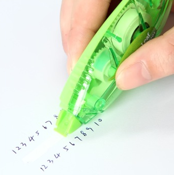 得力（Deli）8104-5mm*6m叶子修正带套装 4只/卡