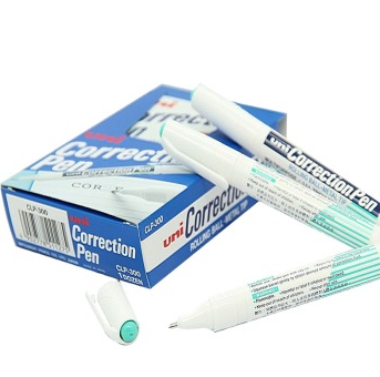 三菱（Uni） CLP-300 笔型8ML（修正液）修正笔（涂改笔）铁咀（12支装）