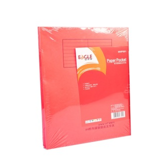 益而高（Eagle）3001P001-20 A4有内插袋纸皮文件夹（20个/包）